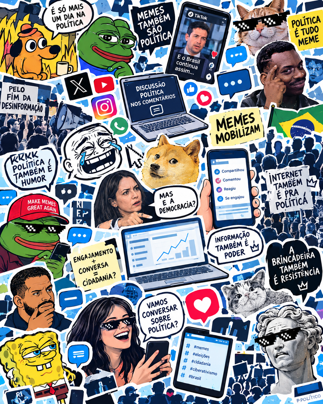 A Política dos Memes e os Memes da Política: a Brincadeira e a Conversa Informal na Internet como Novas Experiências de Letramento Político e Ciberativismo
