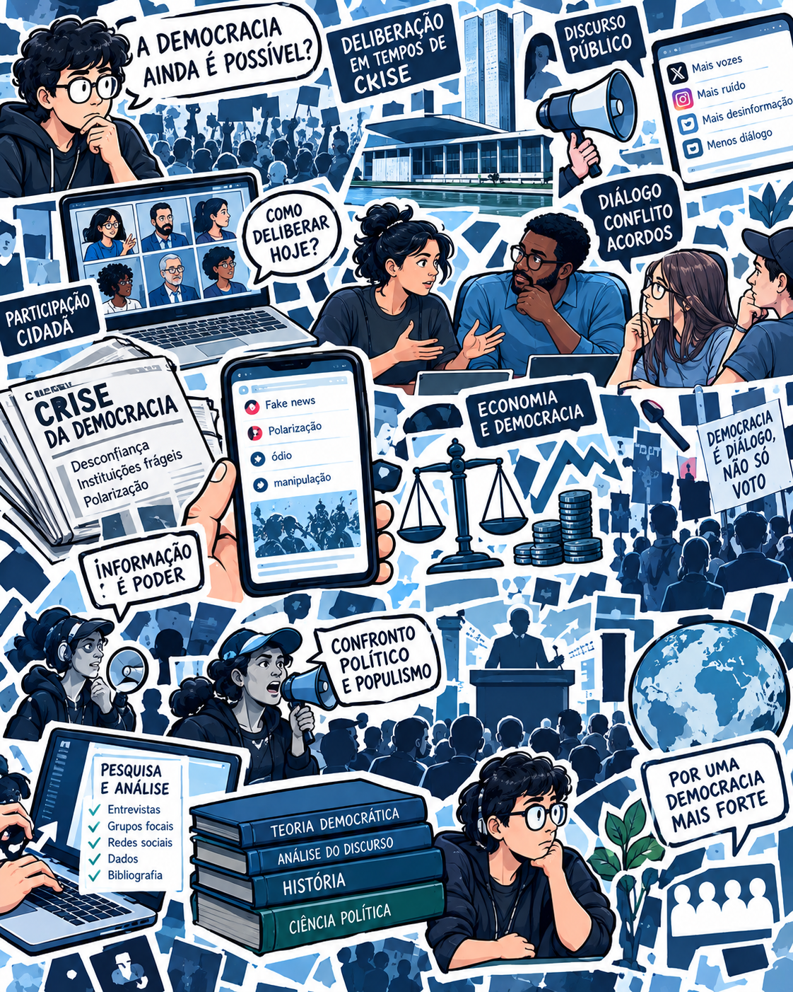 A democracia deliberativa em face da crise da democracia: contribuições, dilemas e trilhas