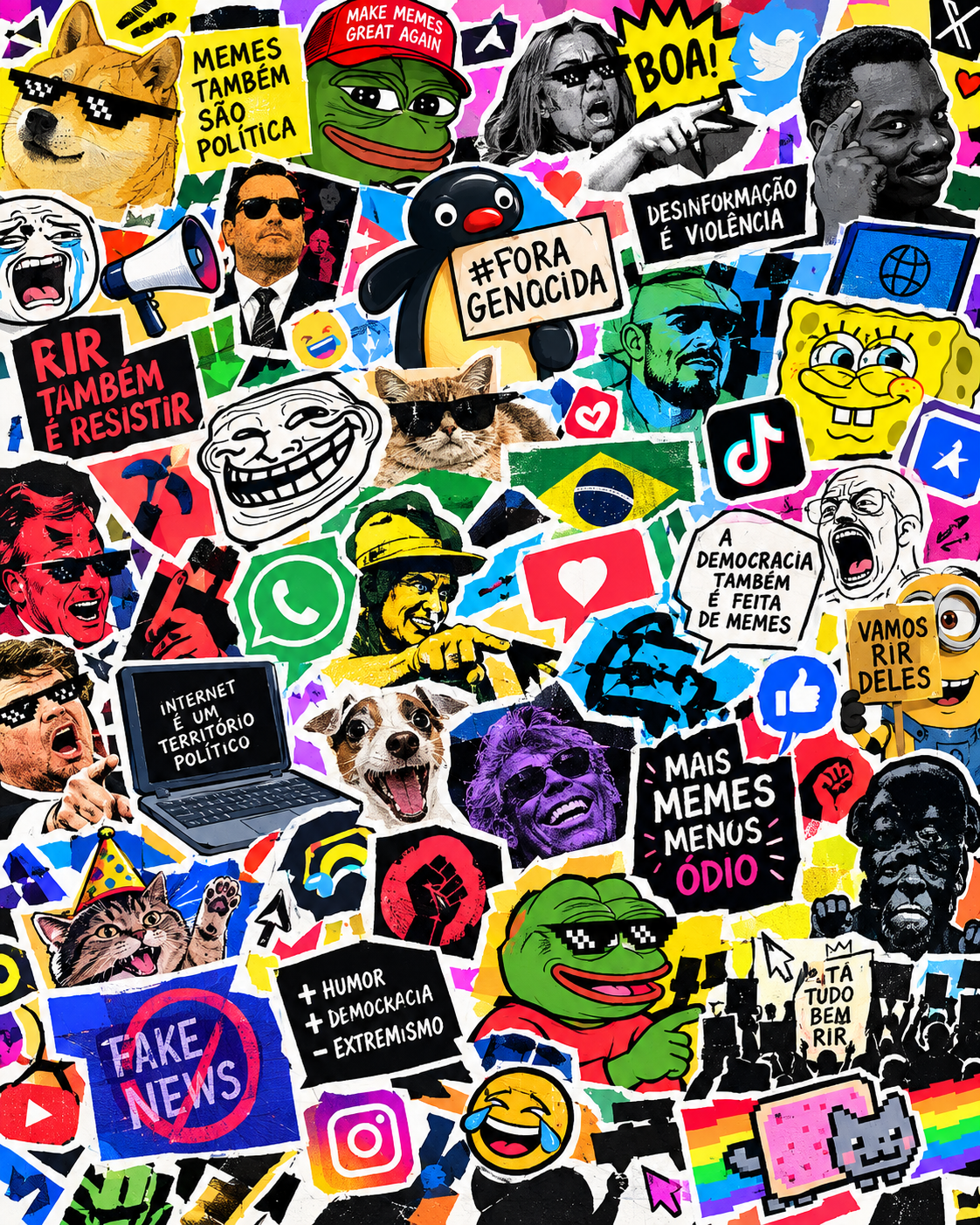 Mapa da Memesfera Política e do Ativismo Digital Humorístico no Brasil