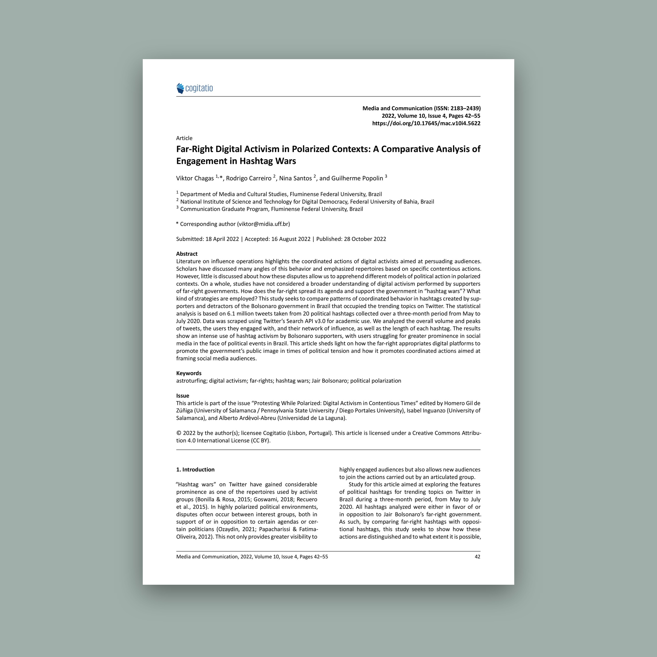 Far-Right Digital Activism in Polarized Contexts: A Comparative Analysis of Engagement in Hashtag Wars
